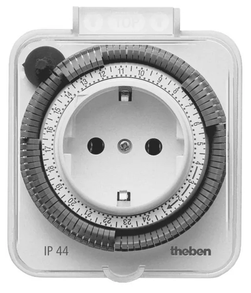 Kellokytkin pistorasiaan Theben Timer 026 IP44