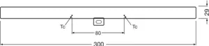 Lineaarilamppu Osram LEDinestra - LINEAARILAMPPU OSRAM S14D 3W/927 270LM DIM FR 30CM
