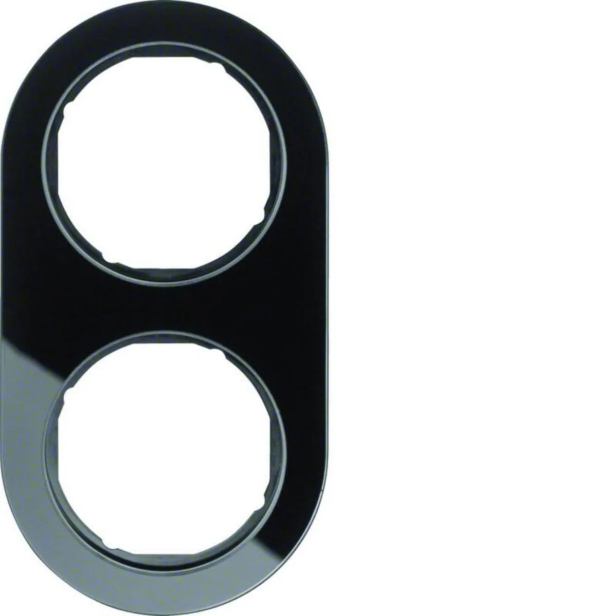 Peitelevy Hager R.classic 2f glass black – musta