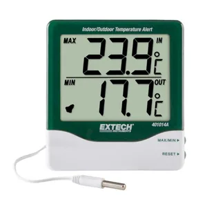 Sisä-/ulkolämpömittari 401014A Extech - LÄMPÖMITTARI EXTECH SISÄ-/ULKOLÄMPÖ LCD
