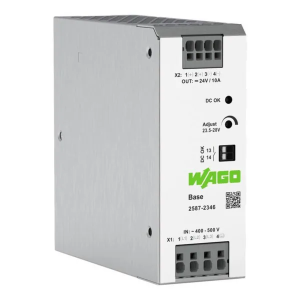 Teholähde Wago 3-vaihe Base 24 VDC 10 A