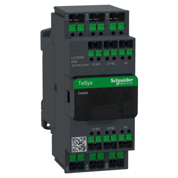 Kontaktori TeSys 25A 3P 100-250V AC/DC SNAP-IN