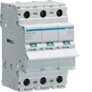 Modulaariset kuormankytkin Hager 3-napainen