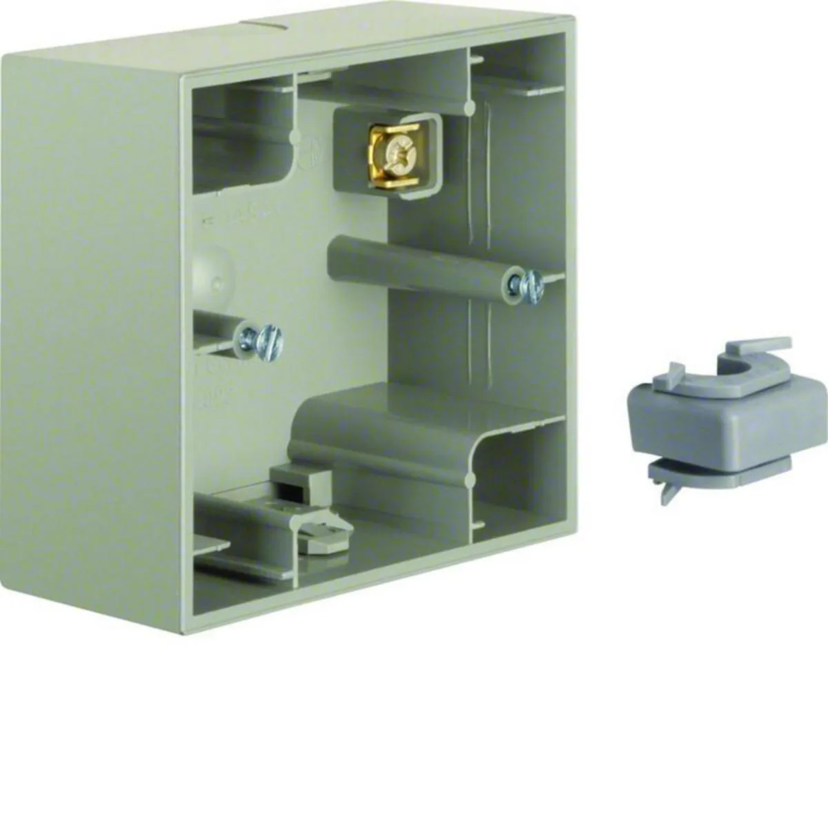 Pintakojerasia Hager K.5 1OS. 36MM RST MATTA – ruostumaton teräs (RST)