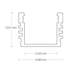 Valoprofiili/-nauha Galaxy Profiles PL - VALOPROFIILI/-NAUHA GALAXY PL2 LED-PROFIILI ELOKSOITU 2M