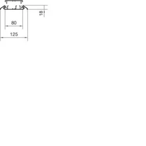 Kynnyslista Hager electraplan.AK - KYNNYSLISTA ELECTRAPLAN.AK AKA181250 AL 18x125x2000 AN