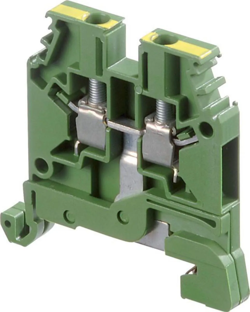 Maadoitusliitin TE / ABB Entrelec -liittimet 6MM, JOHTO:4MM2, VIHR/KELT