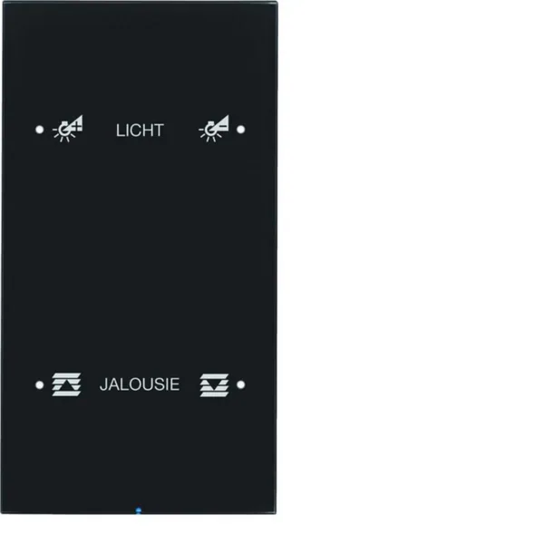 Painike KNX Hager R.3 2f comf. op. glass black
