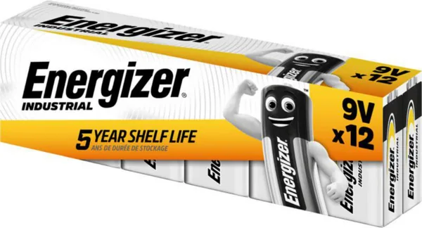Paristo alkali Industrial Energizer 9V/6LR61 12-PAK