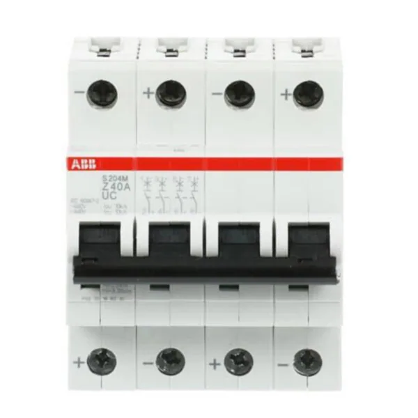 Johdonsuojakatkaisija ABB S200MUC 4-pole Z-char. 40A