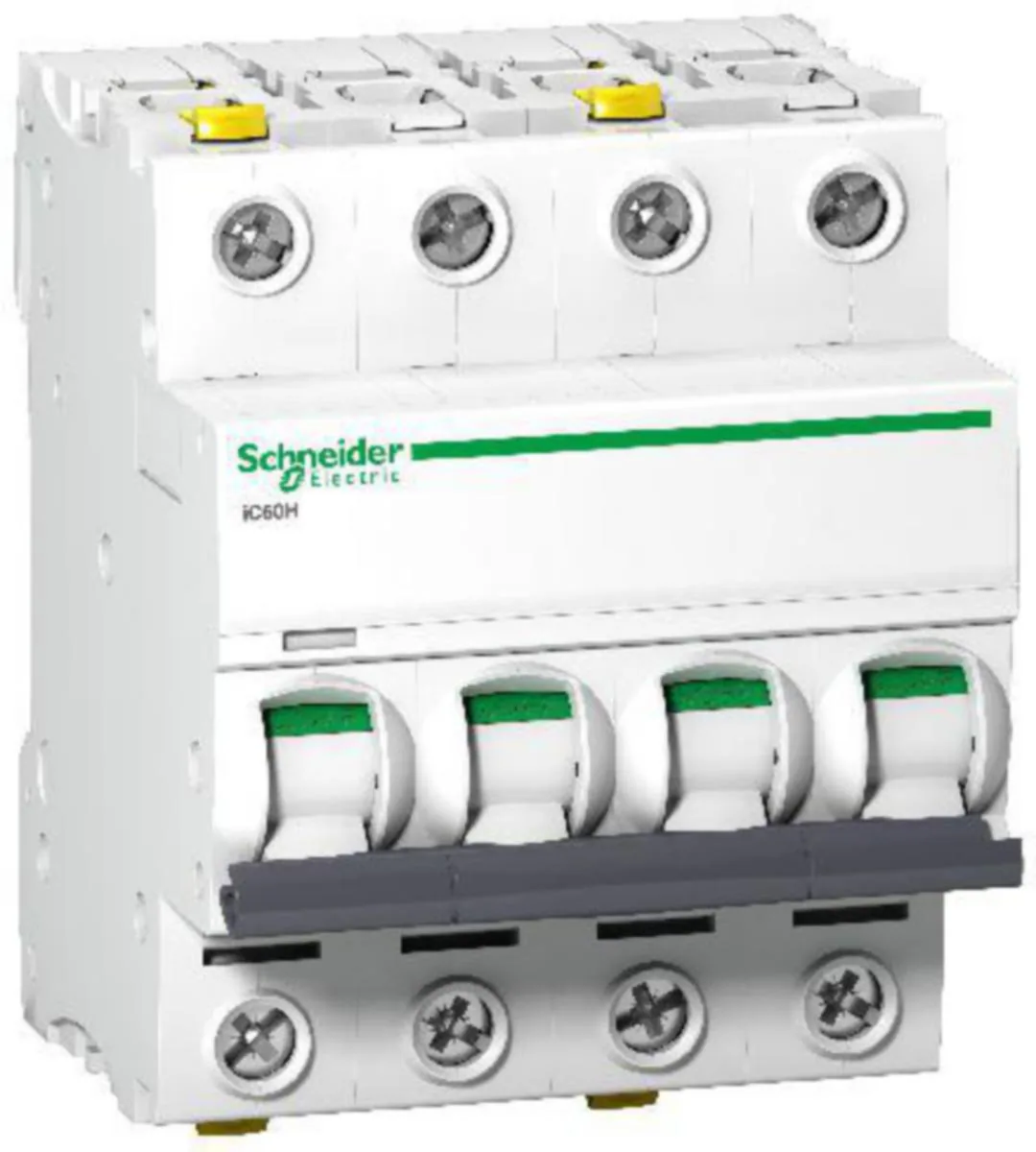 Johdonsuojakatkaisija Schneider Electric Acti 9 B-käyrä 4-nap 10kA IC60H 4P B10A