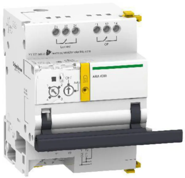 Kauko-ohjausyksikkö Schneider Electric Acti 9 ARA AUTOM KYTKENTÄ IC60 1P/2P