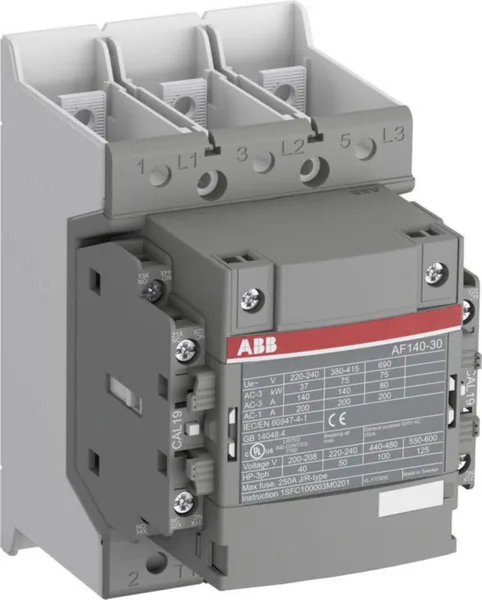 Kontaktori ABB 3-NAP. 75KW, 2S,2A 140A(AC-3