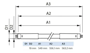 LED-valoputki T5 Philips MASTER LEDtube - LED-VALOPUTKI T5 MASTER LED T5 600MM 830 1500LM 10.5W 230V