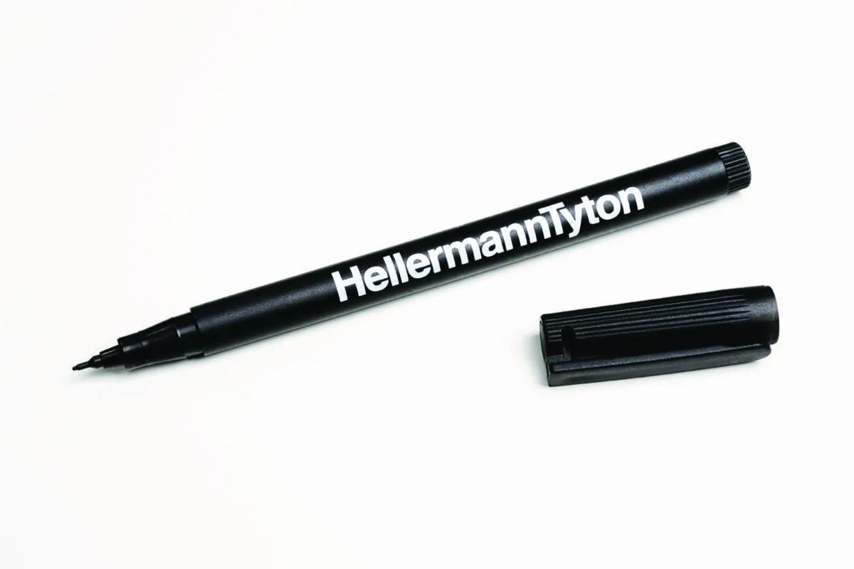 Merkintäkynä HellermannTyton - MERKINTÄKYNÄ HELLERMANN MERKINTÄKYNÄ MUSTA 10kpl/PSS