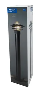 Pihapiirivalaisin Airam Käpylä Bollard - PIHAPIIRIVAL KÄPYLÄ BOLLARD IP44 E27 GLC BK H1100