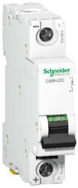 Johdonsuojakatkaisija Schneider Electric Acti 9 C60H DC Acti9 1P C63A