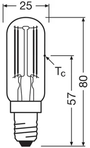 Kodinkonelamppu Osram Performance Special - KODINKONELAMPPU OSRAM T26 6,5W/827 730LM E14 DIM CL
