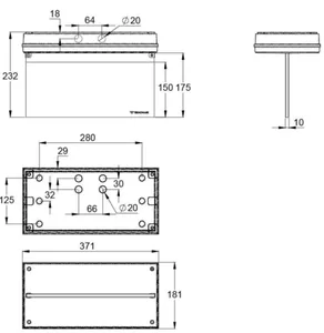 Opastevalaisin Teknoware Solid Exit 2 oikealle/vasemmalle/alas - OPASTEVALAISIN SOLID EXIT 2 TWT3151WK 230V IP65