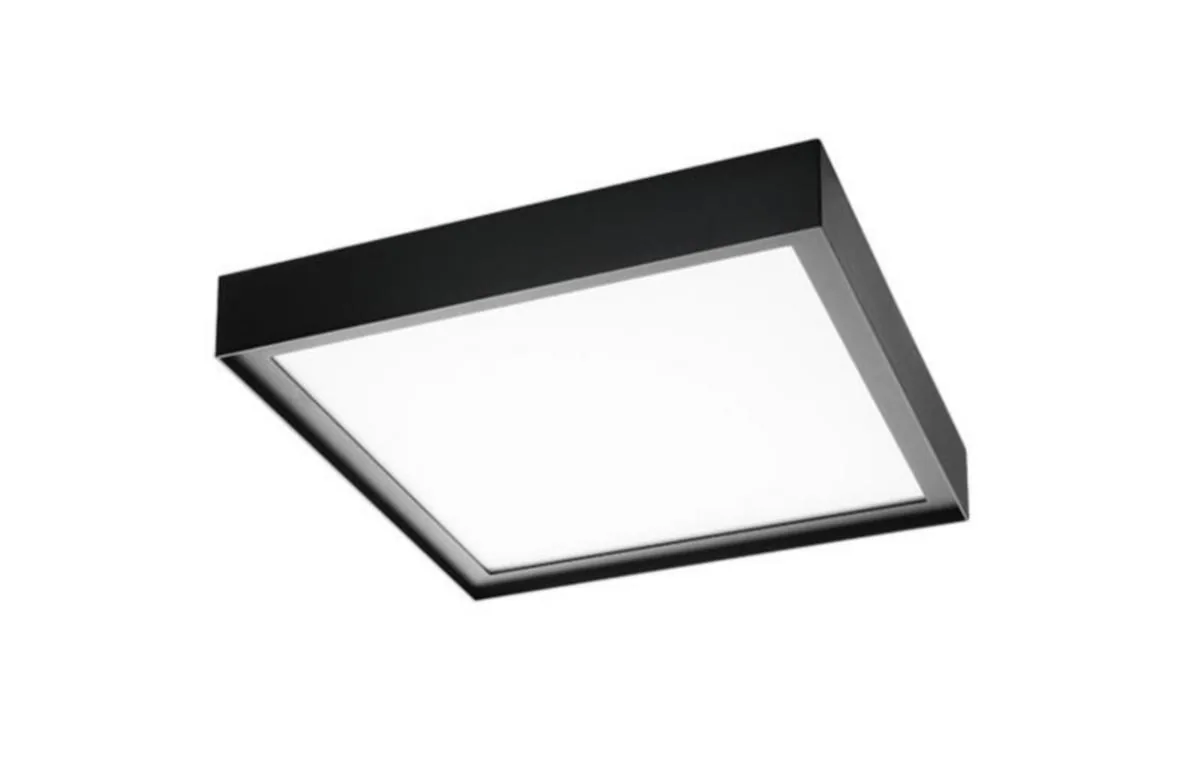 Pinta-asennusvalaisin SG Disc 285X285 MUSTA 2700K DALI – 2700