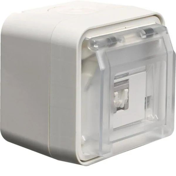 Telerasia Hager W.1 1XRJ45 KAT 6A STP IP55 VAL