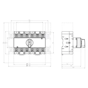 Vaihtokytkin Katko LoadSafe KU 100-160A - VAIHTOKYTKIN KU100-160A 3X100A 400V 55KW