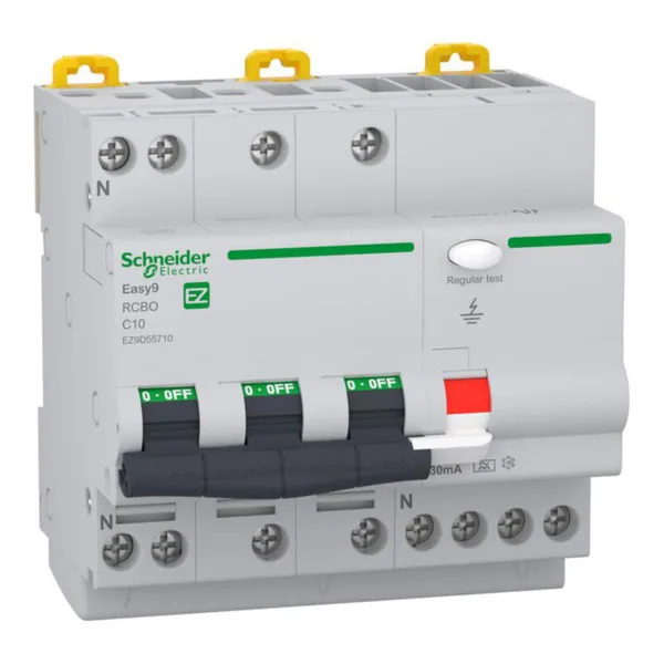 Vikavirtajohdonsuojakatkaisija Schneider Electric Easy9 C-käyrä 3P+N 30mA