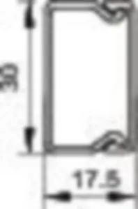 Asennuskanava+kansi OBO LFS WDK pohjarei’ityksellä - ASENNUSKANAVA LFS WDK15030BR, 17,5X30X2000 RUS