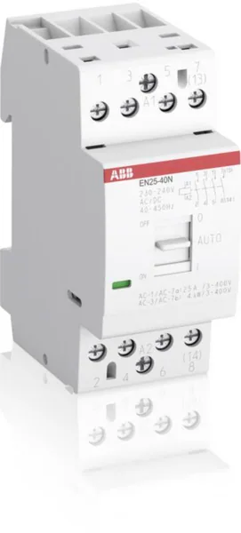 ESB Moduulikontaktorit käyttökytkimellä ABB 3S,25A,OFF-AUTO-ON,230VAC/DC