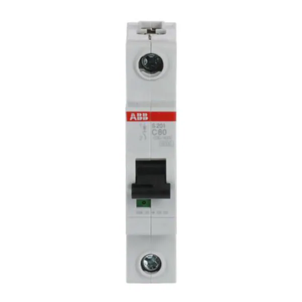 Johdonsuojakatkaisija ABB S200 1-pole C-char. 80A