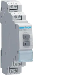 Kellokytkin Hager EGN100 1K/10A monit. BT 1M DIN - KELLOKYTKIN DIGITAALINEN HAGER EGN100 1K/10A MONIT. BT 1M DIN