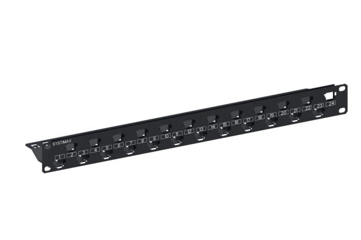 Paneeli 19" Systimax UTP - PANEELI KALUSTAMATON 24/0 UTP 760184507 FLEXIMAX 24/0 19"