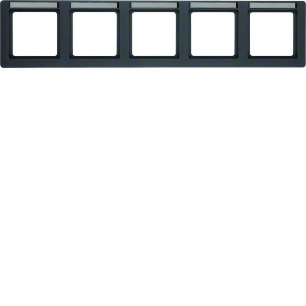 Peitelevy Hager Q.1 5f 80mm horiz. MI ANT – antrasiitti