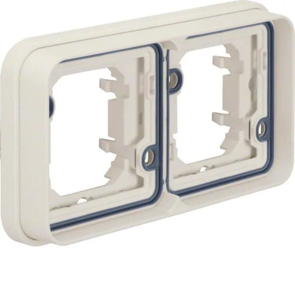 Pintakehys Hager W.1 2-f. flushm. horiz white