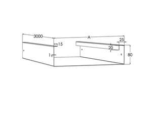 Pohjalevy Meka PPU - POHJALEVY TIKASHYLLY MEKA PPU-150 L=3000 PG