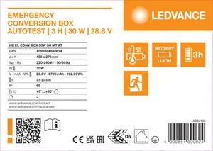 Sähköinen lisätarvike Ledvance High Bay PFM - SÄHKÖINEN LISÄTAR HIGH BAY PFM HB EL CONV BOX 30W 3H MT AT