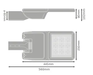 Katuvalaisin Ledvance Streetlight Flex - KATUVALAISIN STREETLIGHT FLEX SL FLEX 36W 740 RV25ST 5470LM