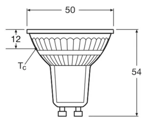 Kohdelamppu Ledvance Performance Spot PAR16 - KOHDELAMPPU LEDVANCE PAR16 4W/827 350 GU10 36D 5KPL