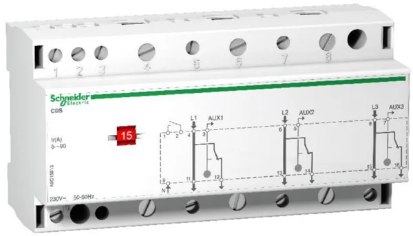 Valvontarele Schneider Electric Acti 9, IDCS KUORMANKEVENNYSYKS 3-V