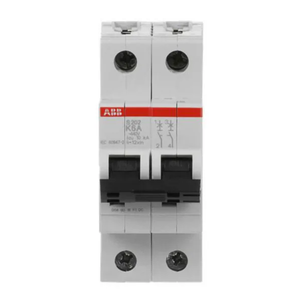 Johdonsuojakatkaisija S200 S202-K6 2-NAP K6A