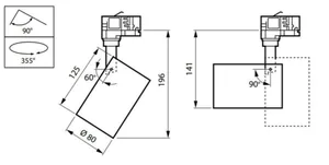 Kohdevalaisin Philips CoreLine Projector - KOHDEVALAISIN CORELINE PROJECT ST151T LED30S/940 WB BK