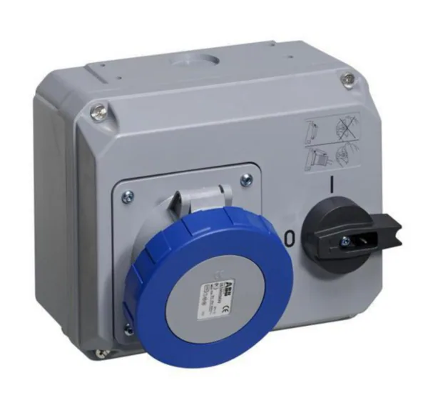 Voimapistorasia Amphenol Critical & Safe IP67 6h, 63A, 2P+E