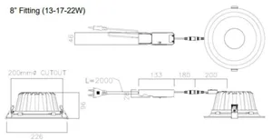 Alasvalo Black Box NVC Montana - ALASVALO NVC MONTANA 22W 3220LM 3/4K
