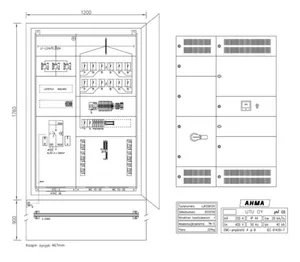 Latausjakokaappi UTU Ahma LJK, lähdöt 63A - LATAUSASEMAKESKUS AHMA LJK25612X (160A/200A/250A)