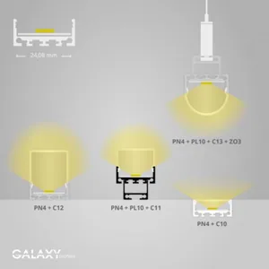 Valoprofiili/-nauha Galaxy Profiles PN - LED-PROFIILI GALAXY PN4 LED P-AS. PROF. 2M ELOKS
