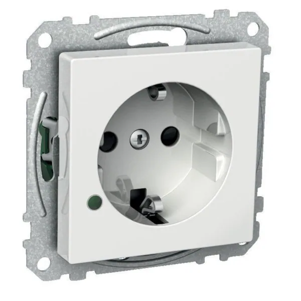 Pistorasia Schneider Electric Exxact 1-osainen valoindikoinnilla