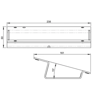 Seinäteline smart things sDock sWedge - SEINÄTELINE SWEDGE SDOCK FIX KULMA-ASENNUS 15 AST