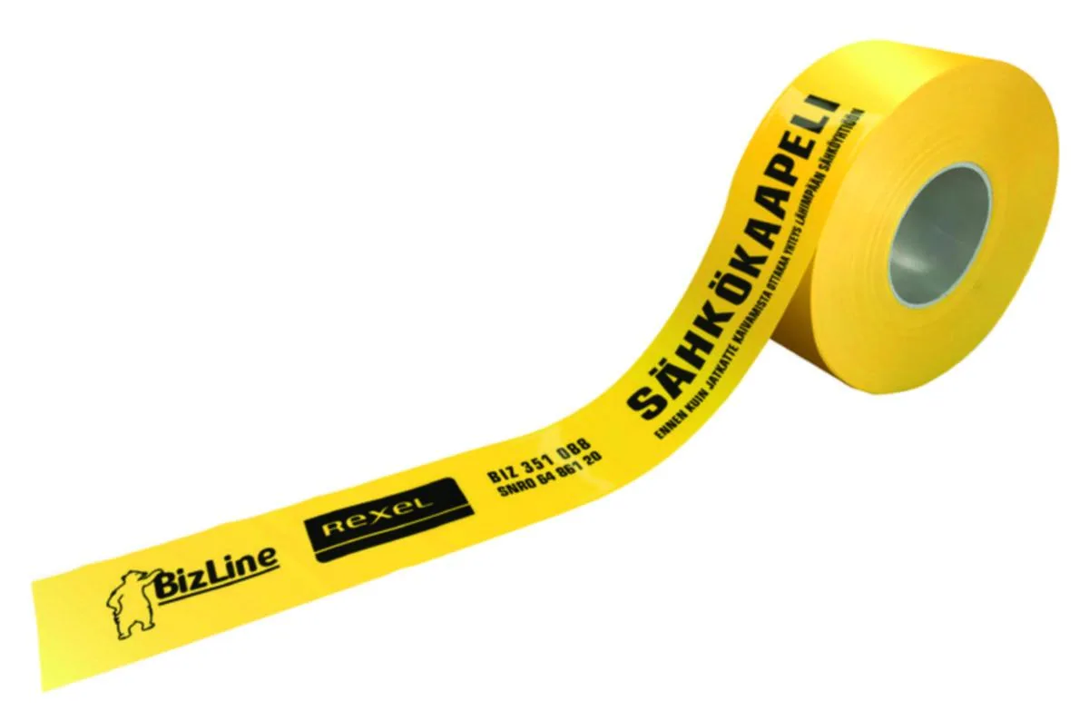 Varoitusnauha BizLine - MERKINTÄTARVIKE BIZLINE VAR.NAUHA SÄHKÖKAAP.250MX75