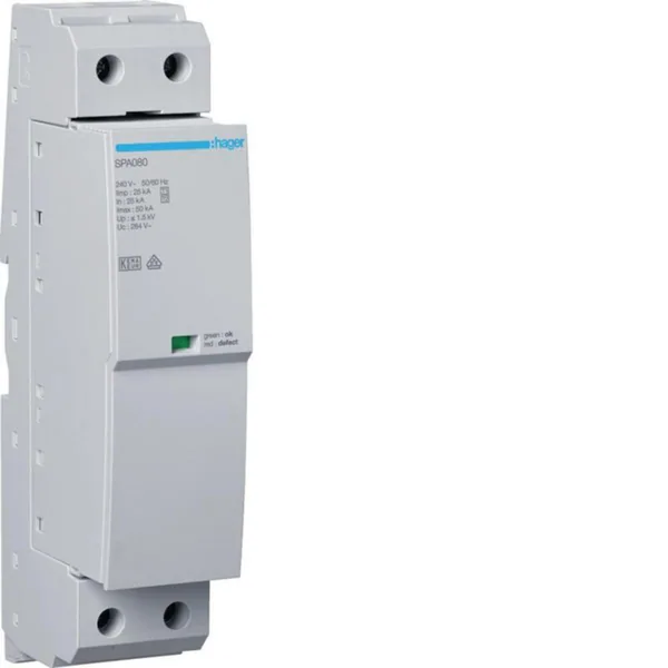 Ylijännitesuoja kiinteistö Hager SPA180 T1+T2 1N 1.5KV 25KA HÄL