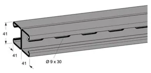 Kaksoisankkurikisko MP-Bolagen MP-FDV 2x21x41mm - ASENNUSKISKO MP-BOLAGEN MP-238Z MP-FDV 3000Z
